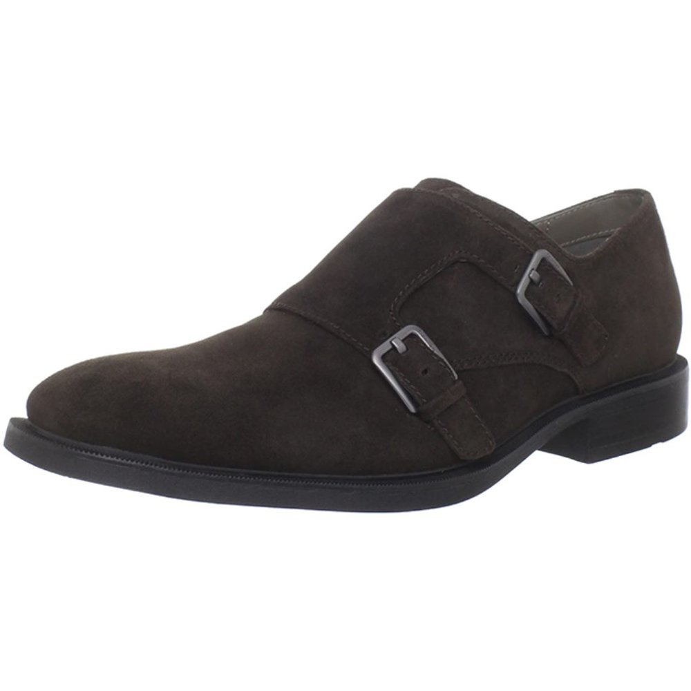 Calvin Klein Mens Russell Brown Suede Shoes